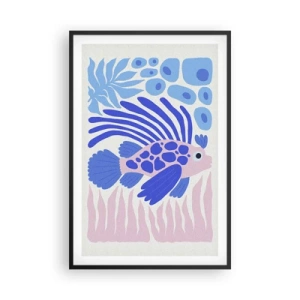 Plagát v čiernom ráme - Vo svojom živle - 61x91 cm