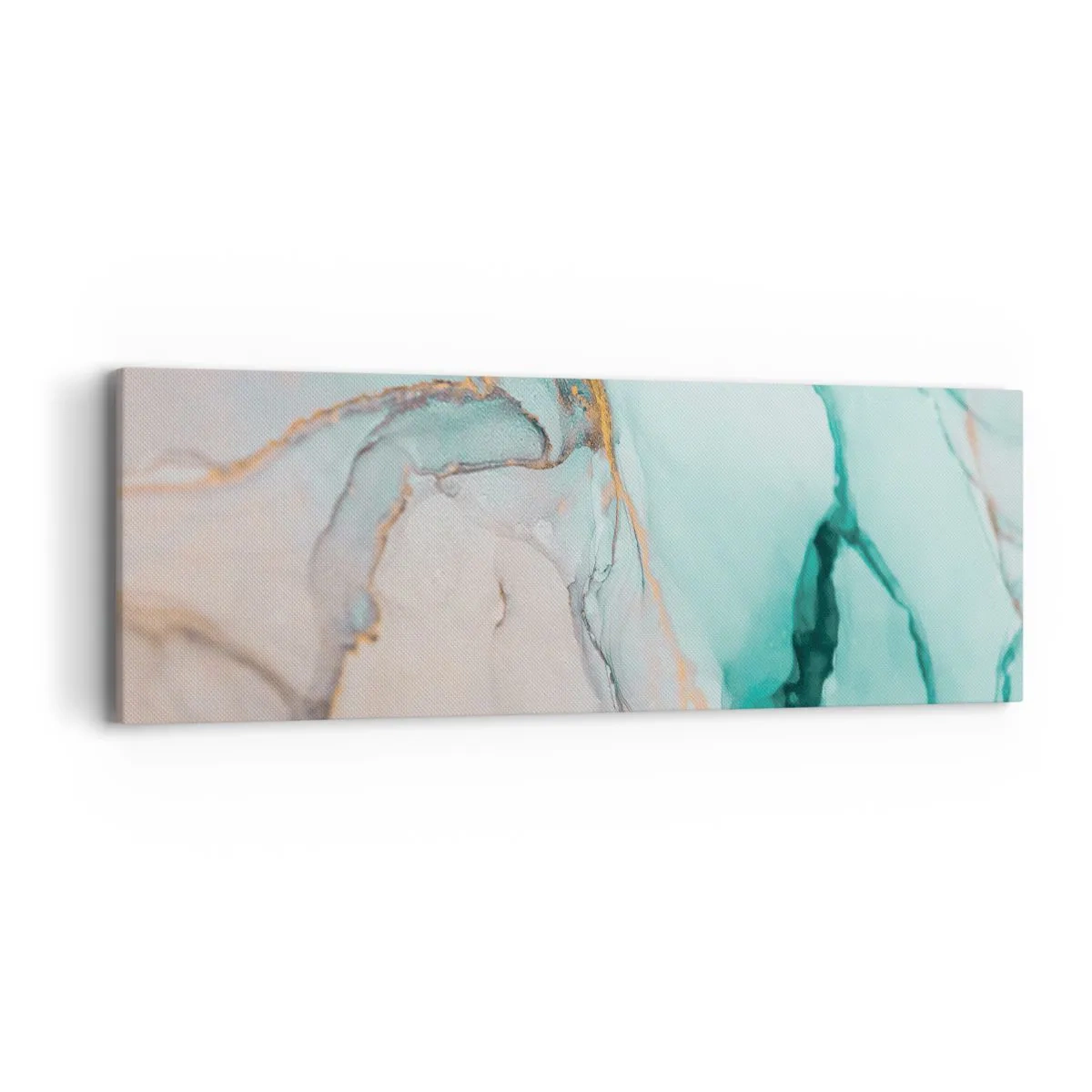 Obraz na plátne - Tanec tvarov a farieb - 90x30 cm