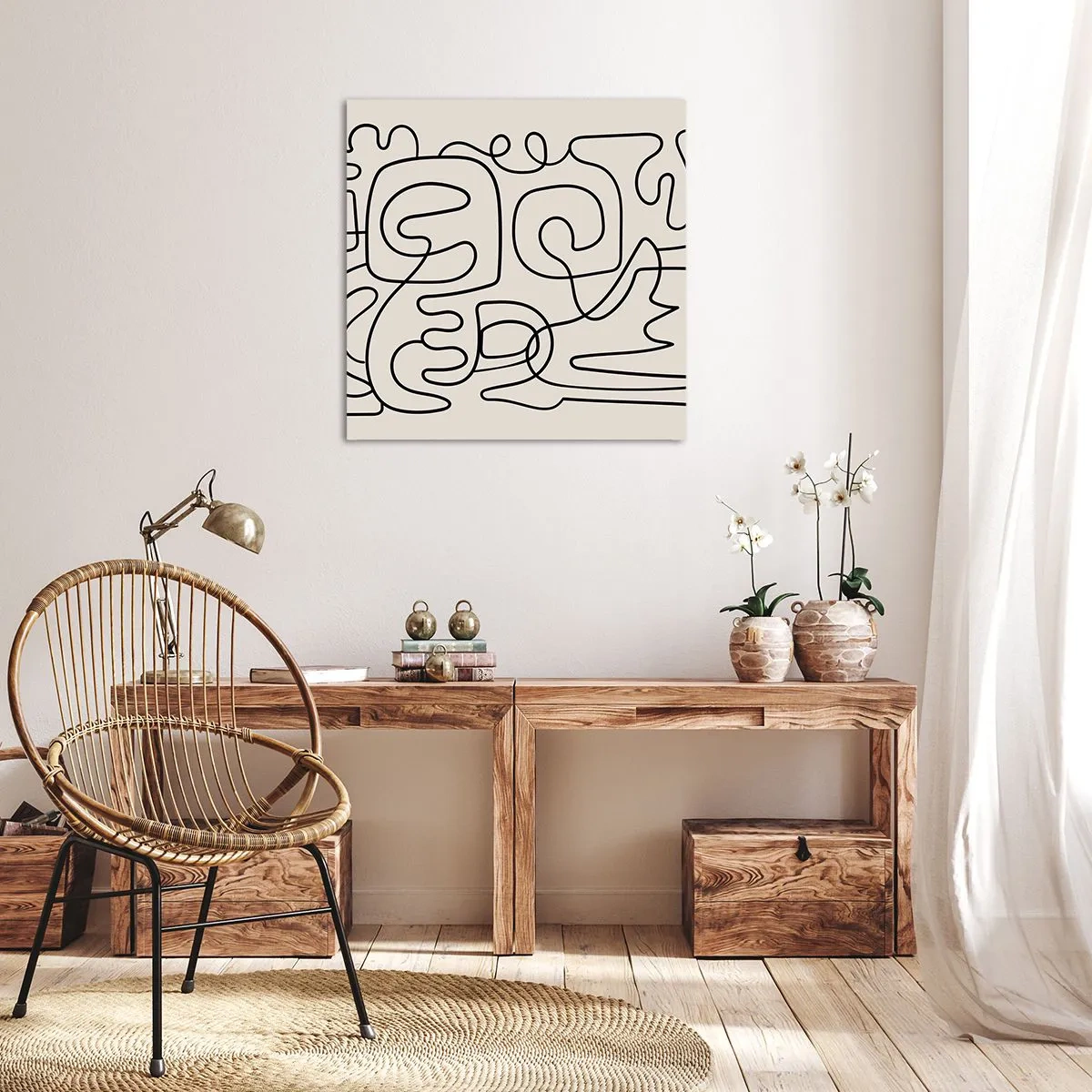 Obraz na plátne - Podľa stopy - 50x50 cm