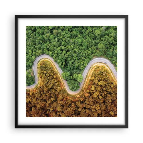 Plagát v čiernom ráme - Hranice a prelomy - 50x50 cm