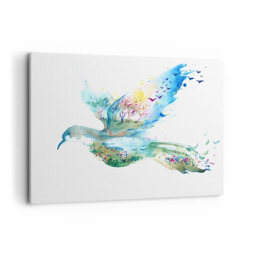 Obraz na plátne - Na krídlach prírody - 120x80 cm