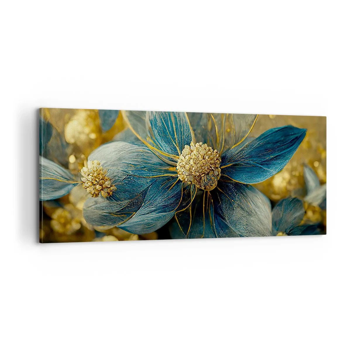 Obraz na plátne - Rozkvitnúť zlatom - 100x40 cm