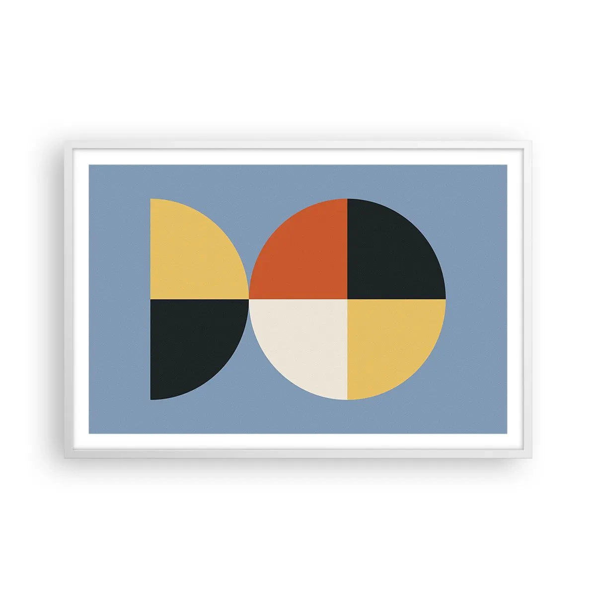 Plagát v bielom ráme - Pozri a počítaj - 91x61 cm