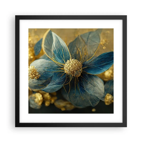 Plagát v čiernom ráme - Rozkvitnúť zlatom - 40x40 cm