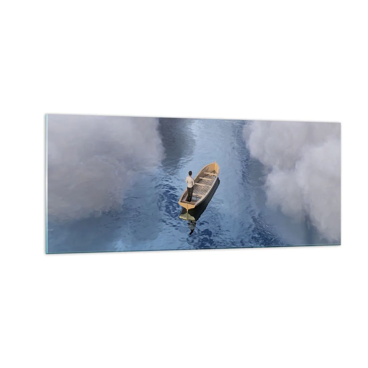 Obraz na skle - Život – cesta – neistota - 100x40 cm