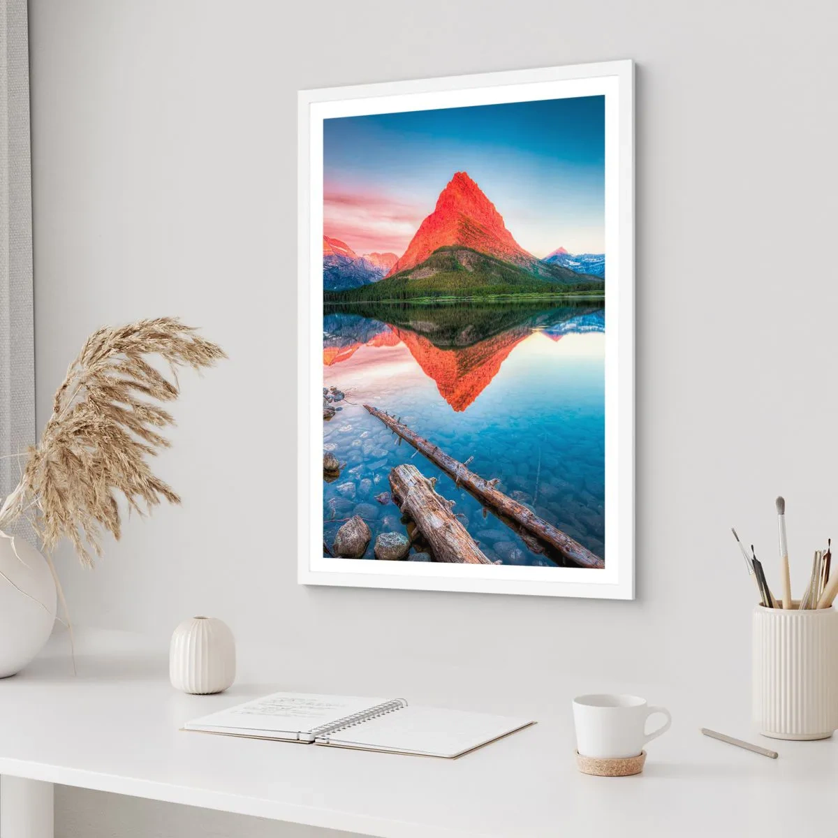 Plagát v bielom ráme - Teplo a chlad - 40x50 cm