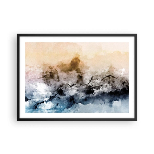 Plagát v čiernom ráme - Ponorené do mračná hmly - 70x50 cm