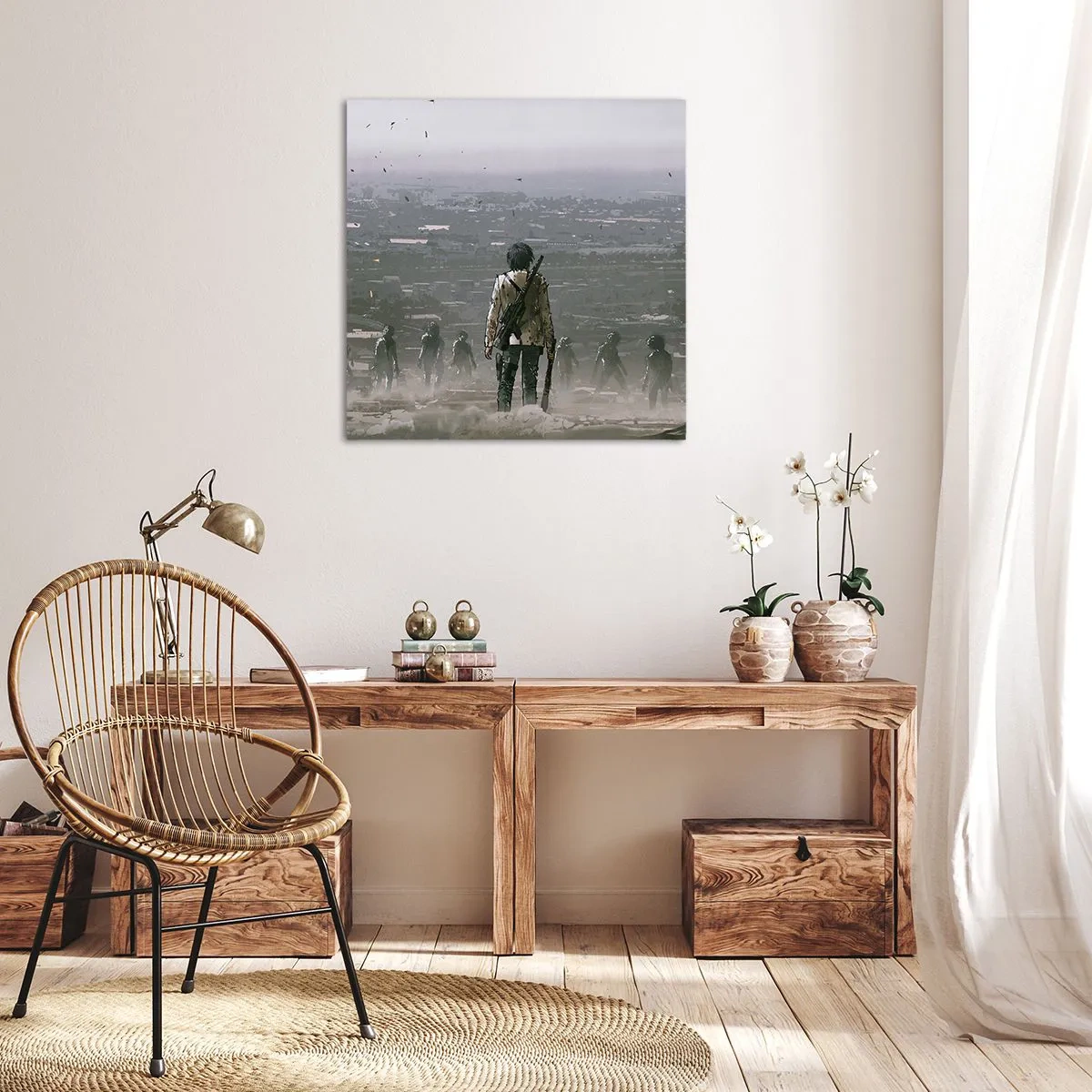 Obraz na plátne - Posledný spravodlivý? - 70x70 cm