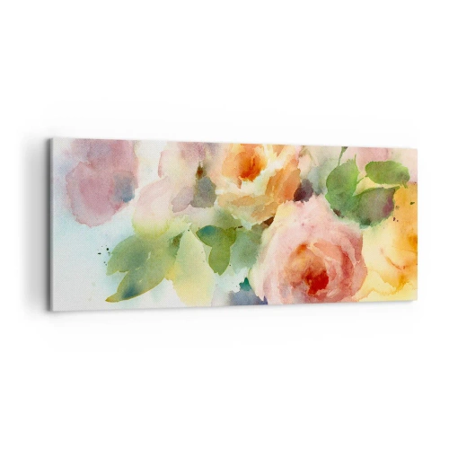 Obraz na plátne - Jemné ako akvarel - 120x50 cm