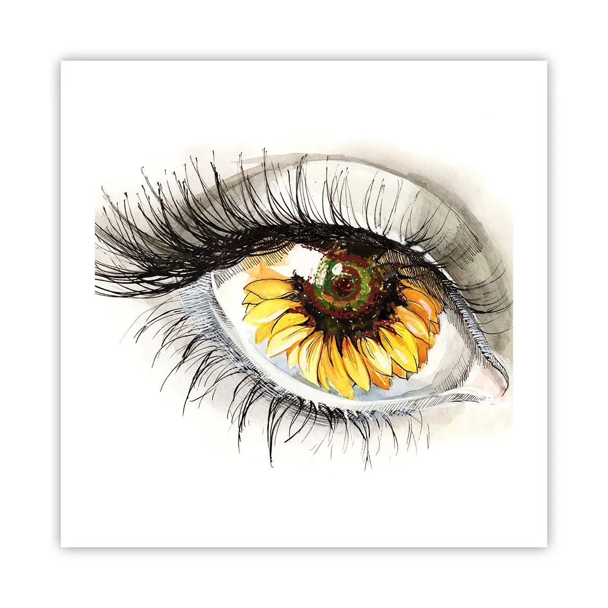 Plagát - Pohľad žeravý ako leto - 50x50 cm