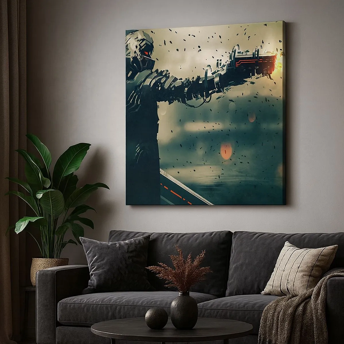 Obraz na plátne - Vražedná zbraň - tvoj vlastný terminátor - 30x30 cm