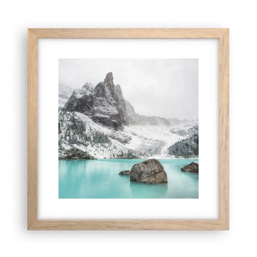 Plagát v ráme zo svetlého duba - Na stráži - 30x30 cm