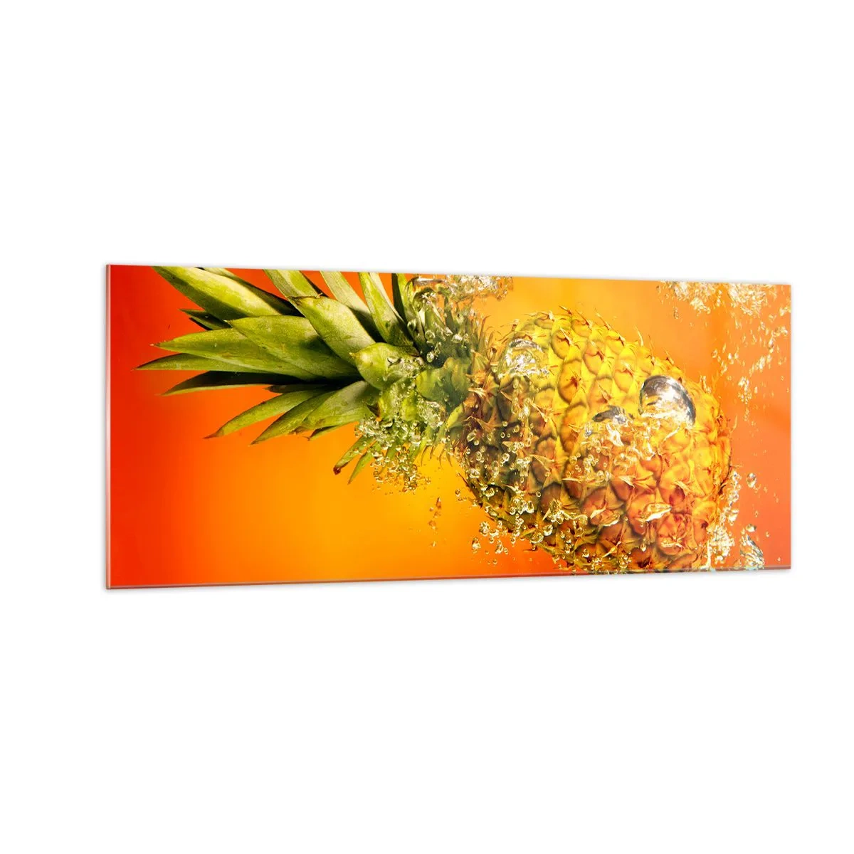 Obraz na skle - Tropická šťavnatá sviežosť - 100x40 cm