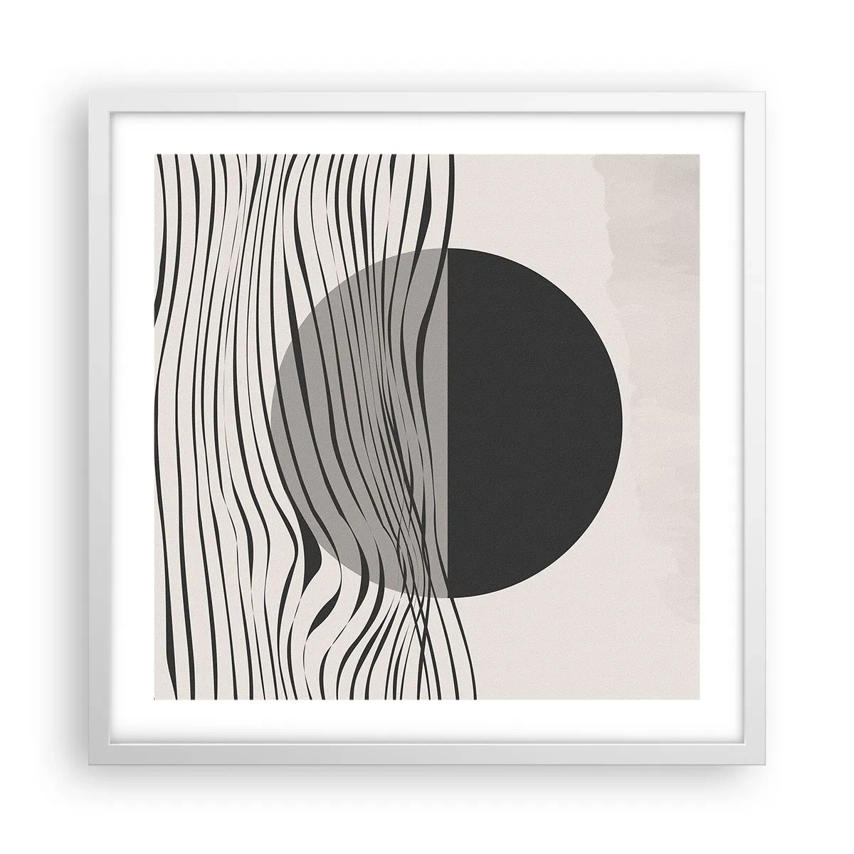 Plagát v bielom ráme - Polovičná kompozícia - 50x50 cm