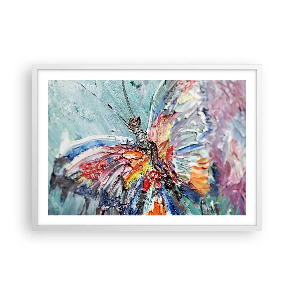 Plagát v bielom ráme - Namaľovaný prírodou - 70x50 cm