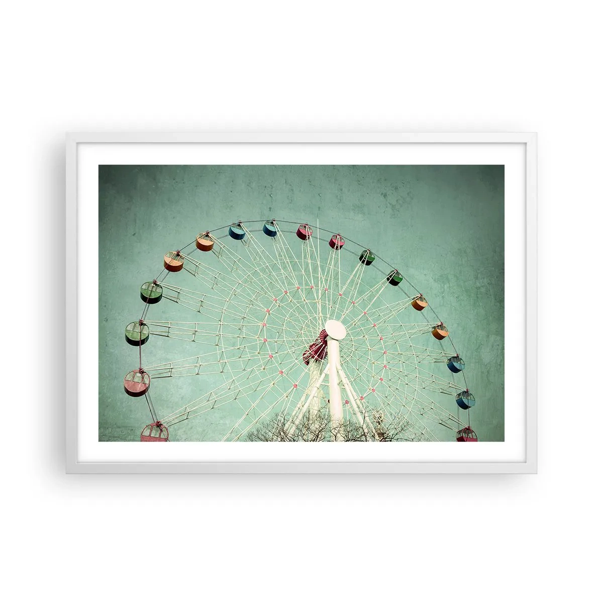 Plagát v bielom ráme - Pozývame vás na zábavu - 70x50 cm