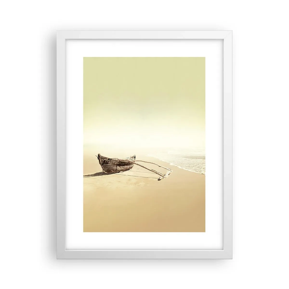 Plagát v bielom ráme - Spomienka na južné more - 30x40 cm