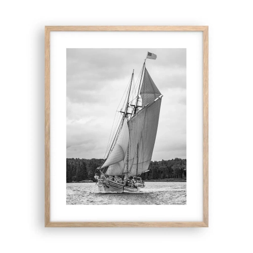 Plagát v ráme zo svetlého duba - Bratia vetra - 40x50 cm