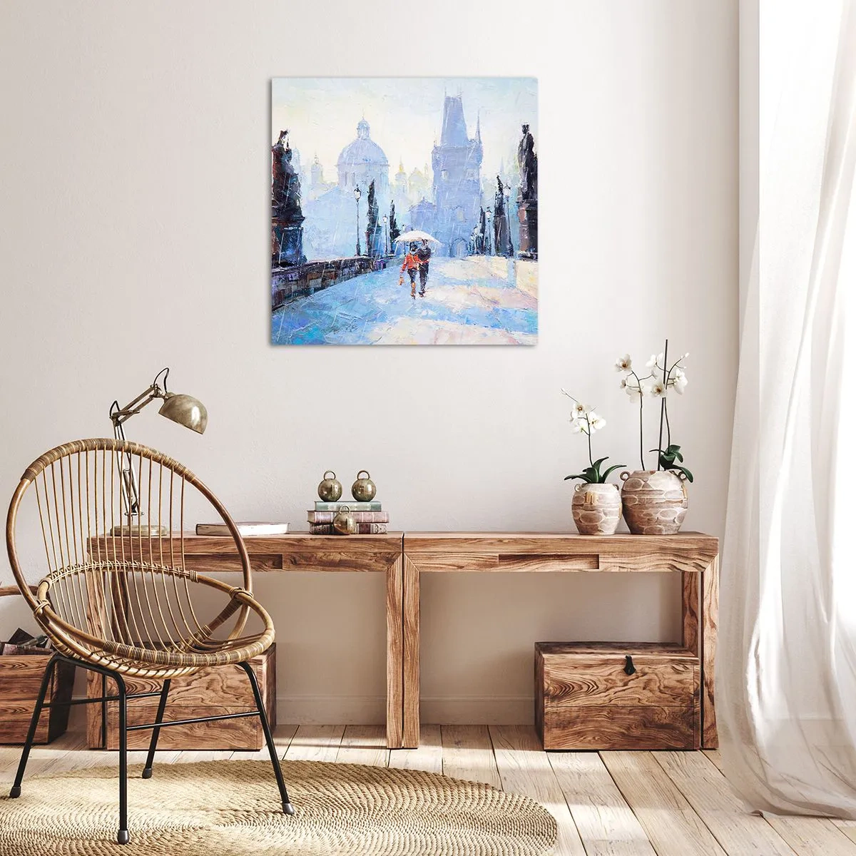 Obraz na plátne - Nás musel očariť dážď - 70x70 cm