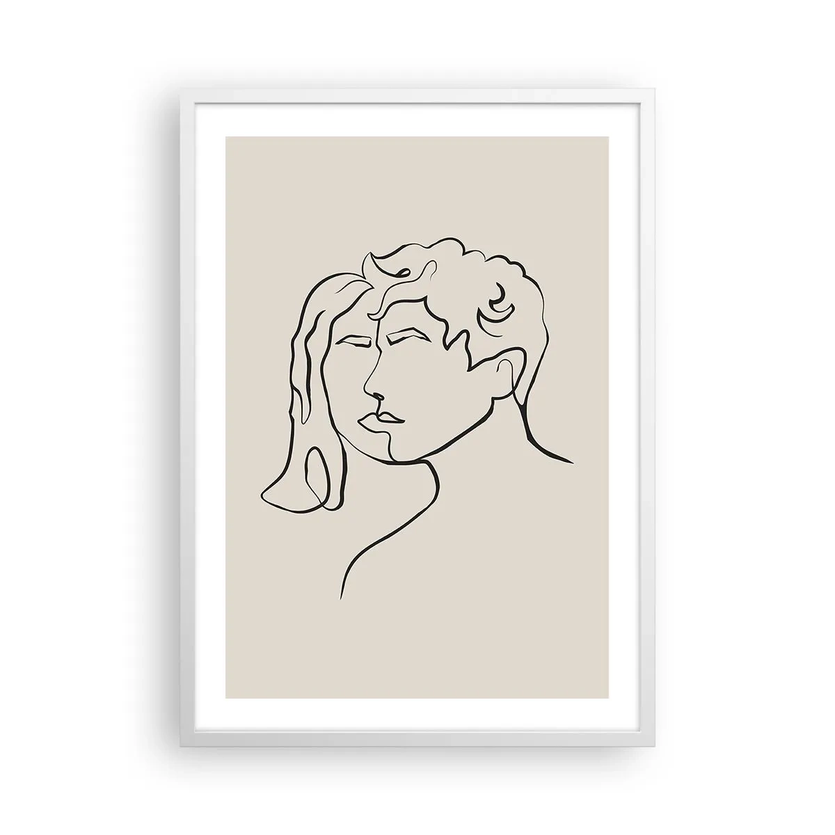 Plagát v bielom ráme - A bola jednota - 50x70 cm