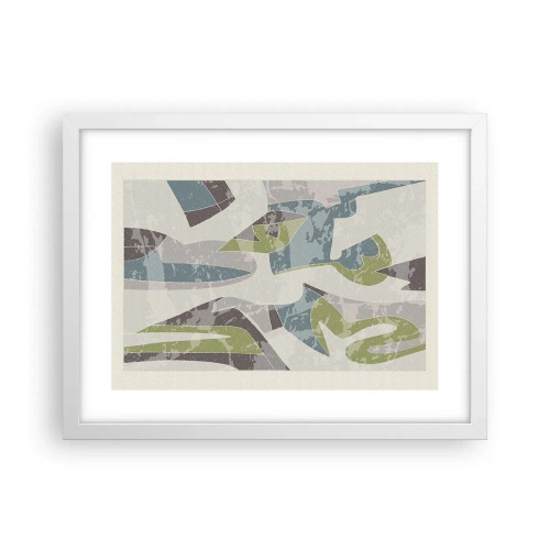 Plagát v bielom ráme - Kompozícia za sklom - 40x30 cm