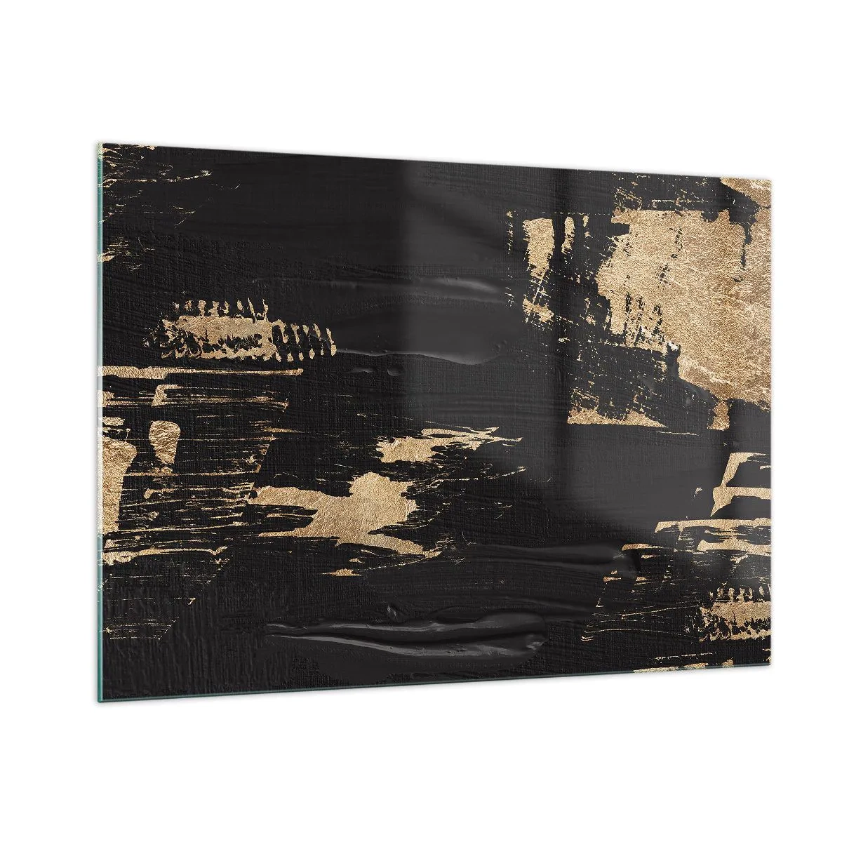 Obraz na skle - Stopa dotyku - 100x70 cm