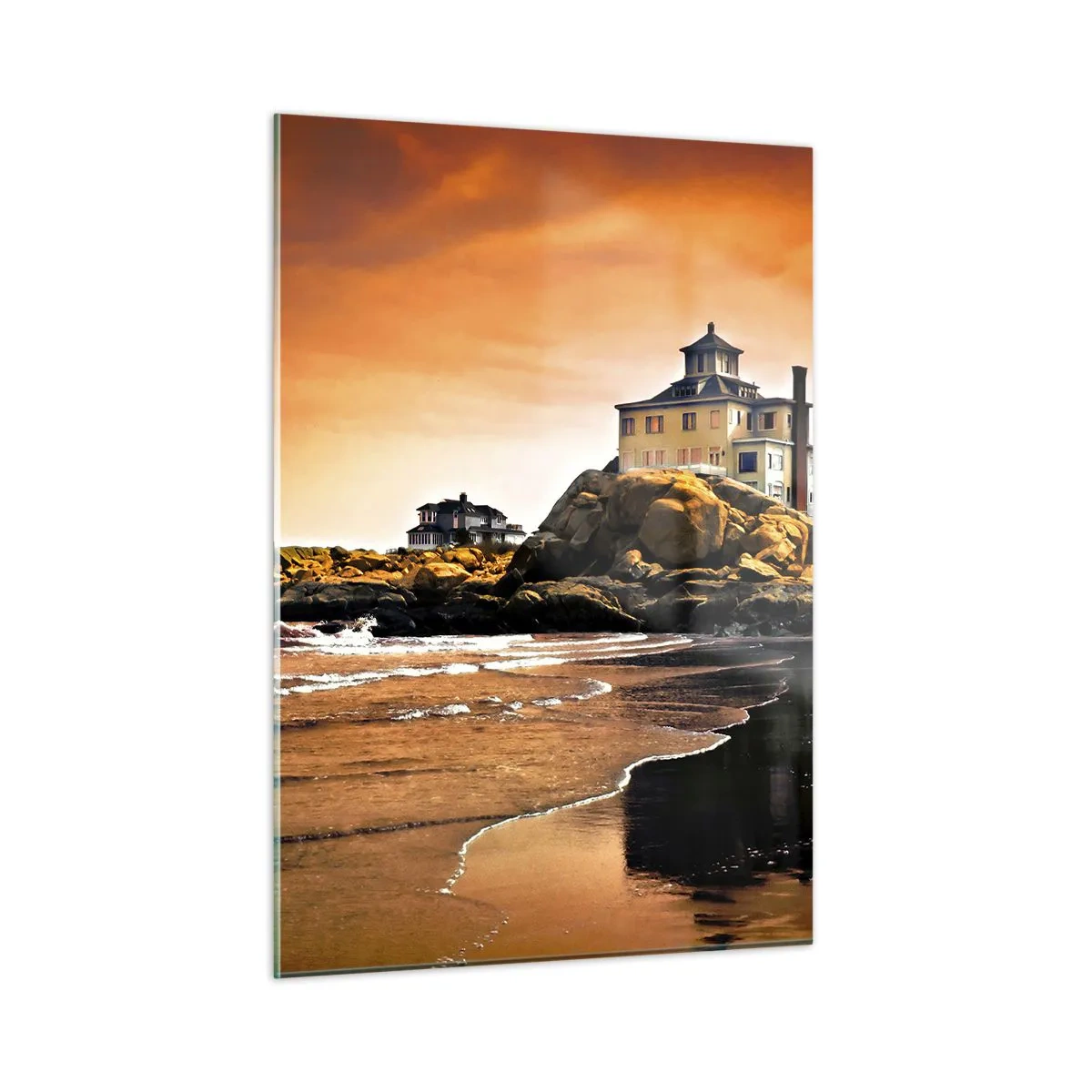 Obraz na skle - Elegancia západného pobrežia - 50x70 cm
