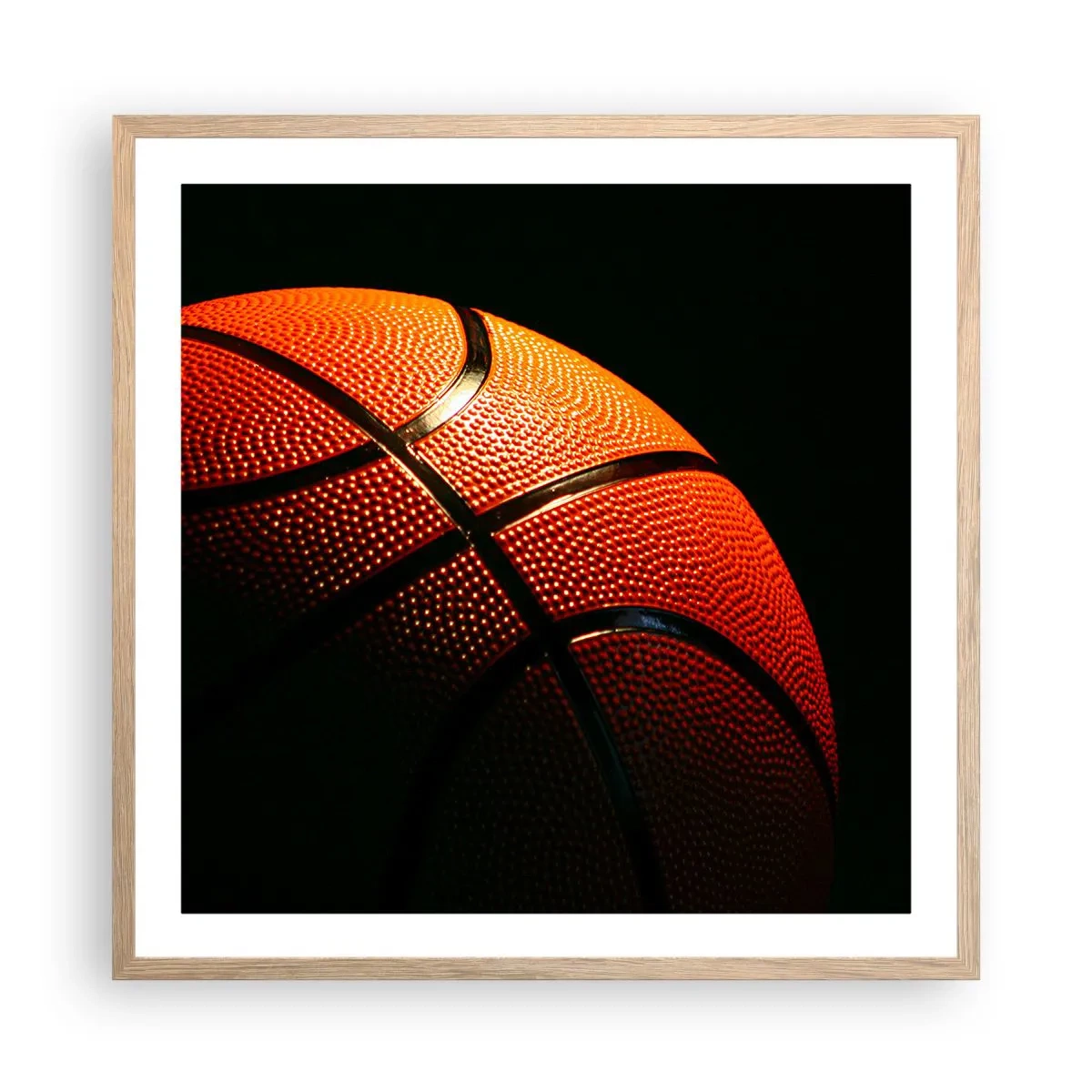 Plagát v ráme zo svetlého duba - Krásna ako planéta - 60x60 cm