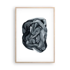 Plagát v ráme zo svetlého duba - Nie je to tak jednoduché - 70x100 cm