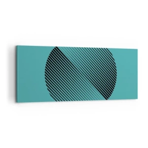 Obraz na plátne - Kruh – geometrická variácia - 100x40 cm
