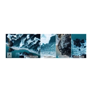 Vzorka Fototapeta Standard Eco - Zahalené do vĺn - Cliff, More, Príroda - 100x30 cm