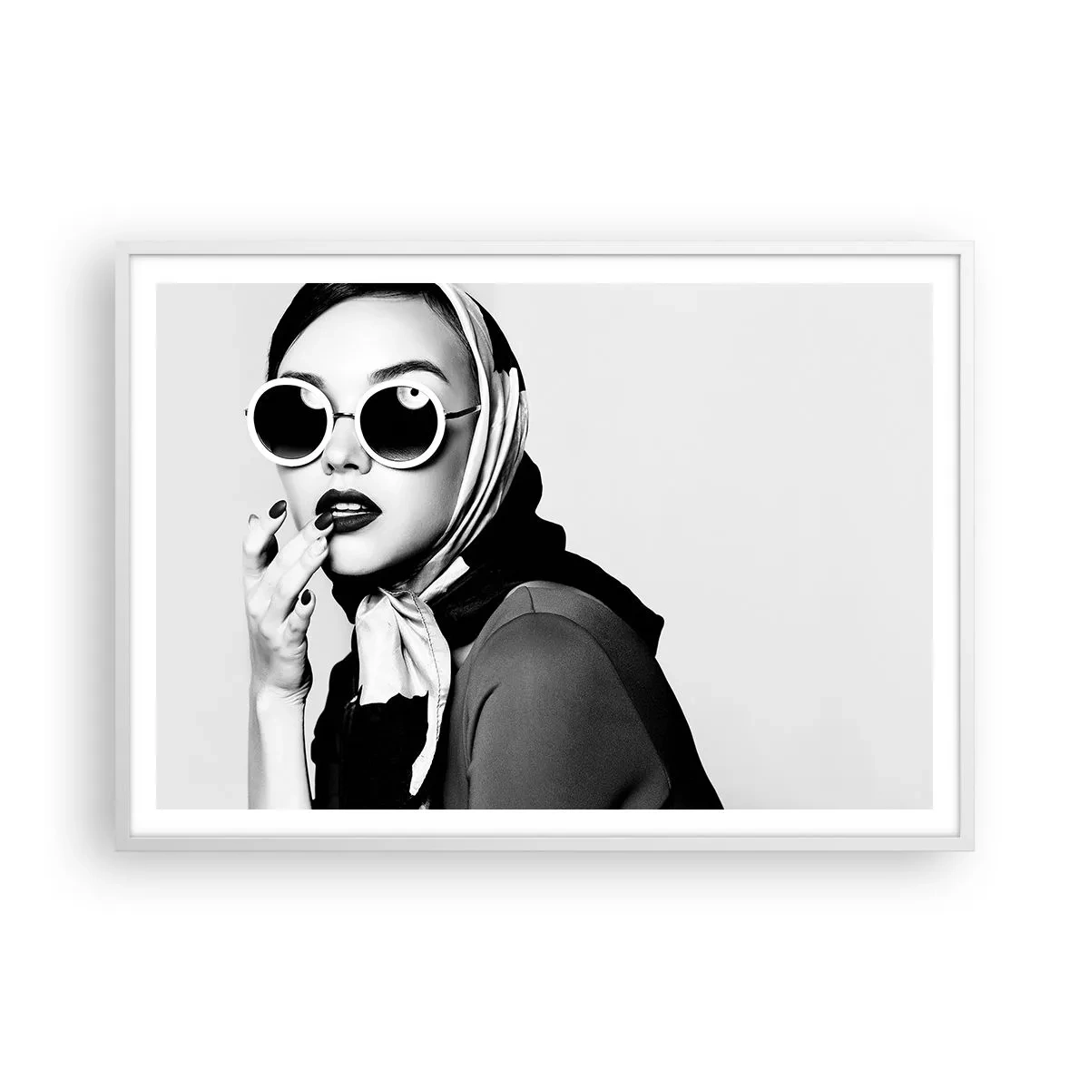 Plagát v bielom ráme - Pozdravy zo 60. rokov - 100x70 cm