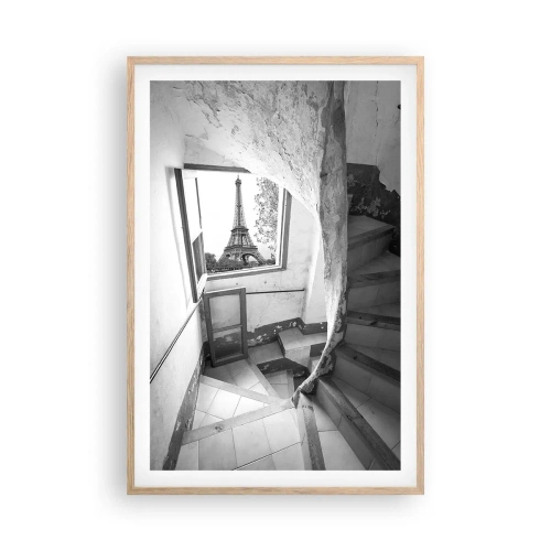 Plagát v ráme zo svetlého duba - To je ale výhľad! - 61x91 cm