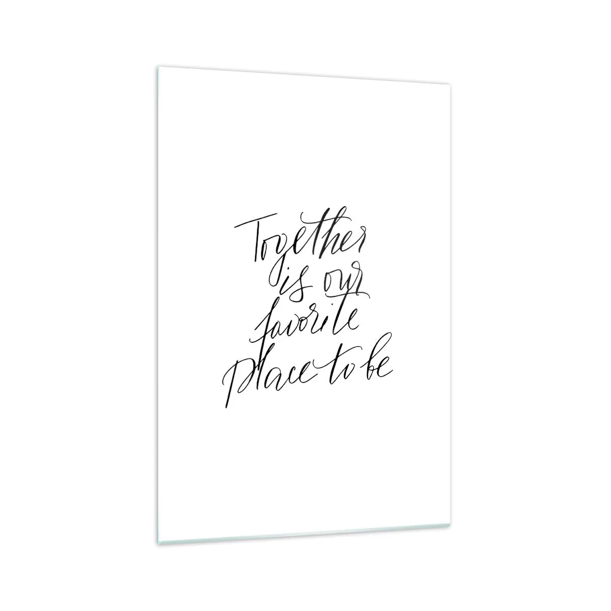 Obraz na skle - Cítite to tiež? - 70x100 cm