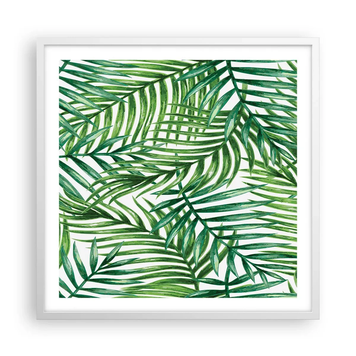 Plagát v bielom ráme - Pod zeleným baldachýnom - 60x60 cm