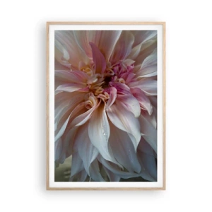 Plagát v ráme zo svetlého duba - Kvitnúca sviežosť - 70x100 cm