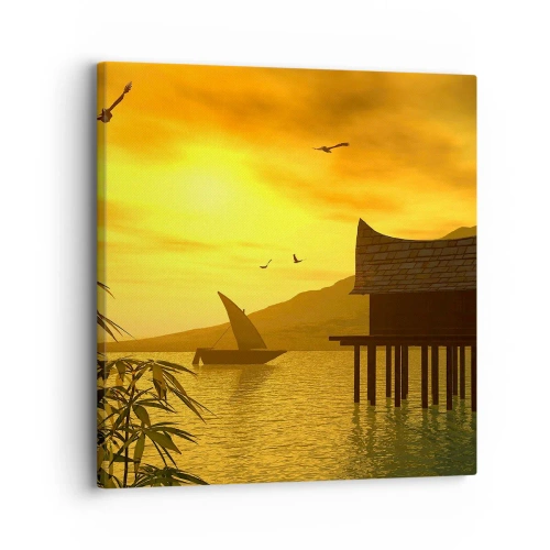 Obraz na plátne - Vytúžený pokoj - 30x30 cm