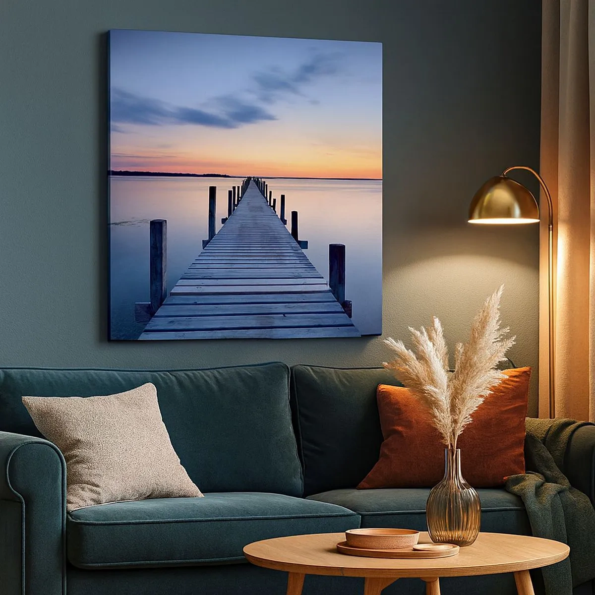 Obraz na plátne - Pokoj príjemného súmraku - 30x30 cm