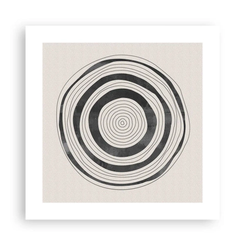 Plagát - Dôležité je to, čo je uprostred - 40x40 cm