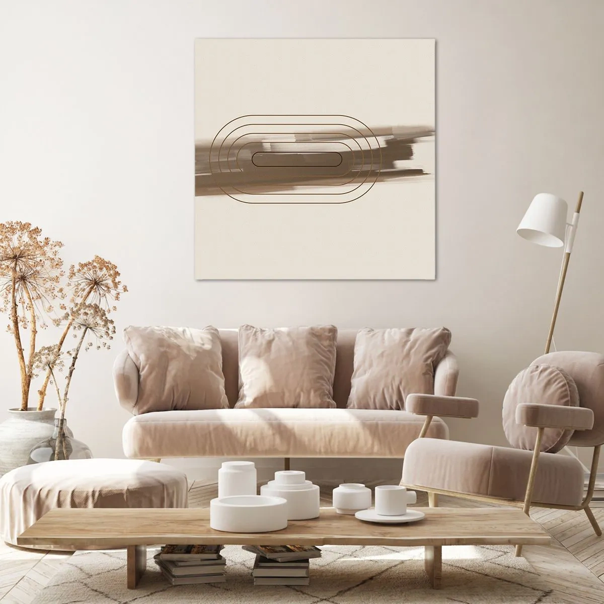 Obraz na plátne - Závan šedej - 70x70 cm