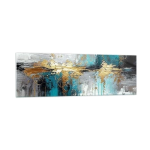 Obraz na skle - Všetko plynie - 160x50 cm