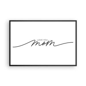 Plagát v čiernom ráme - Veľké dojatie - 91x61 cm