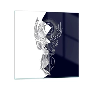 Obraz na skle - Boj a jednota opakov - 30x30 cm