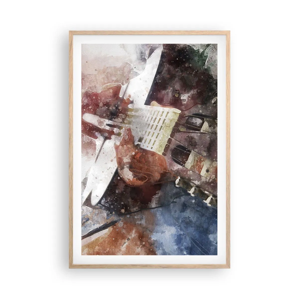 Plagát v ráme zo svetlého duba - Čo si o tom myslíš? - 61x91 cm