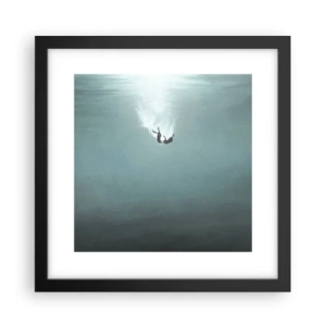 Plagát v čiernom ráme - V objatí oceánu - 30x30 cm