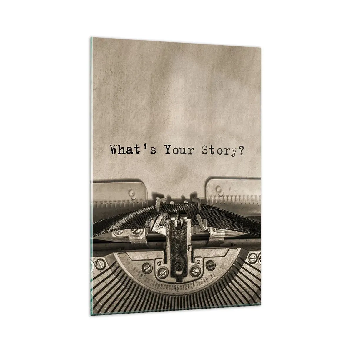 Obraz na skle - Povedz mi - 80x120 cm