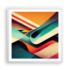 Plagát v bielom ráme - Intenzívna kompozícia - 60x60 cm