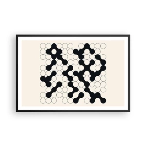 Plagát v čiernom ráme - Čínska hra – variácia - 91x61 cm