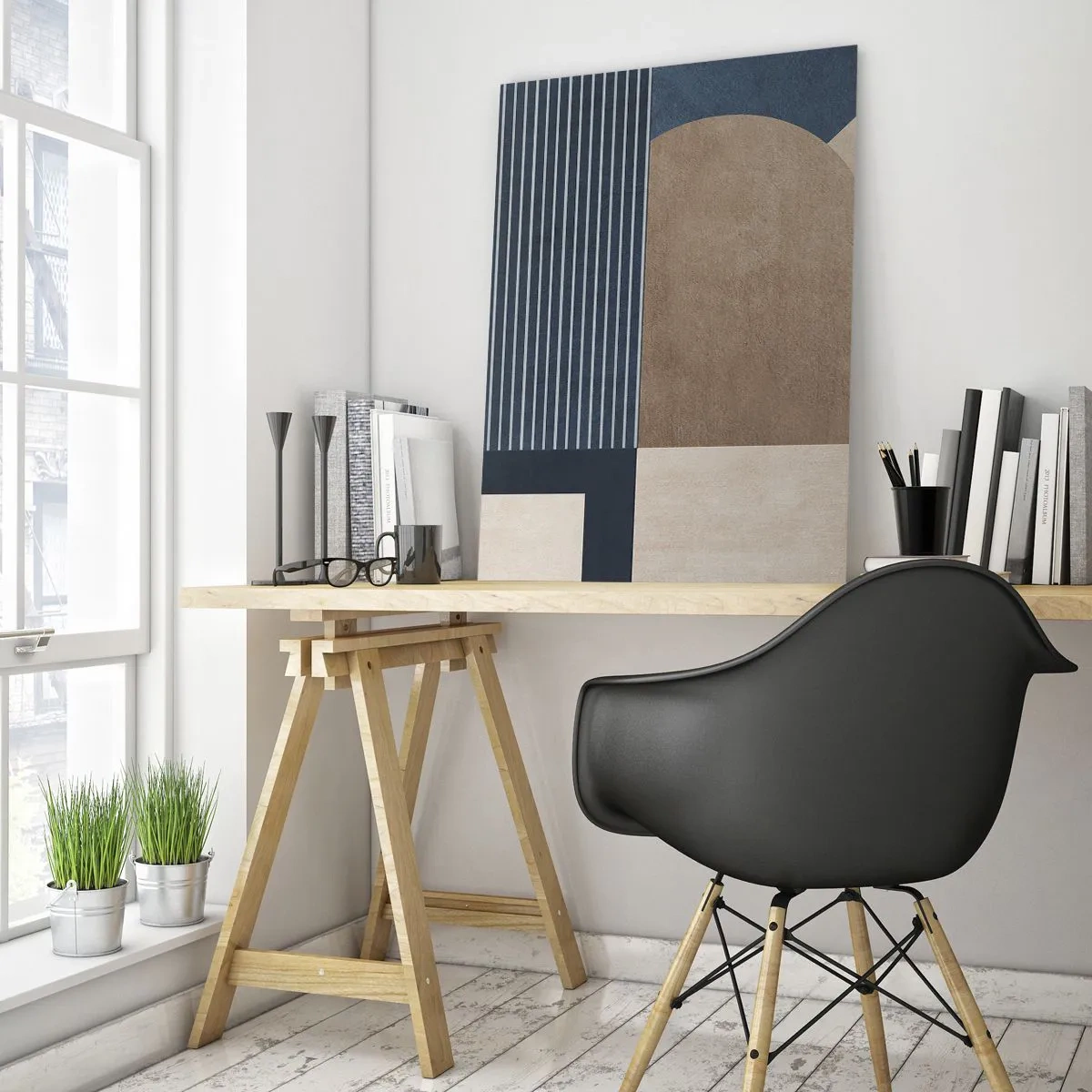 Obraz na skle - Kompozícia jednoduchosti a guľatosti - 50x70 cm