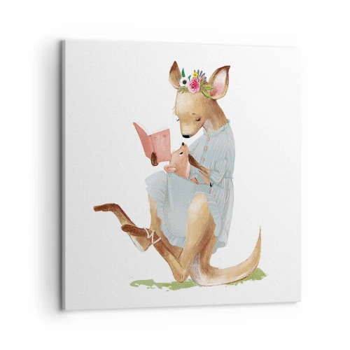 Obraz na plátne - Prečítaj mi, mama - 50x50 cm